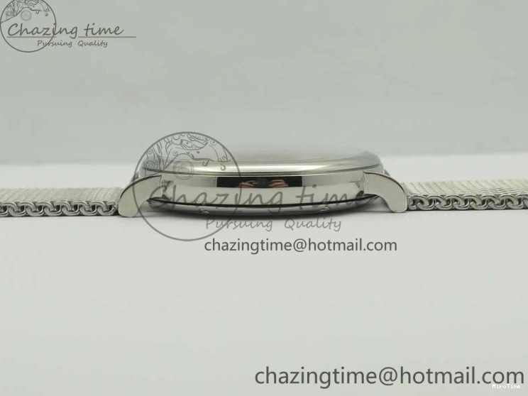 MIROTIME 0414 Portofino Automatic SS MKF 1:1 Best Edition White Dial On SS Mesh Bracelet A2892 V TechFriendly 7205